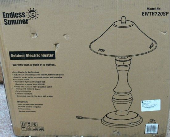 Picture of ENDLESS SUMMER EWTR720SP OUTDOOR TABLETOP ELECTRIC HEATER 