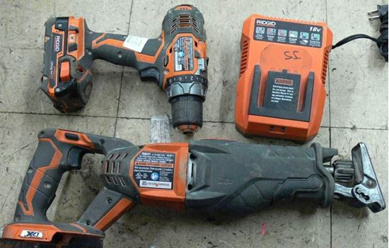 Picture of RIDGID SAW KIT W/ SAWZALL R8641, DRILL R86008 AND CHARGER W/ 1 BATT