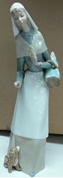 Picture of LLADRO FIGURINE SHEPHARD WOMEN WITH PUPPY