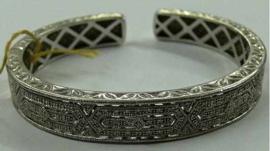 Picture of BANGLE STERLING SILVER WITH DIAMONDS