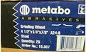 Picture of METABO A24-R GRINDING WHEELS 4 1/2"X1/4"X7/8" STEEL 16.037 25PCS. 