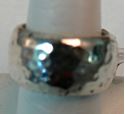 Picture of STERLING SILVER HAMMERED BAND RING SIZE 8 19.3G