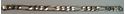 Picture of 8 1/4" FIGARO STERLING SILVER BRACELET 33.2G