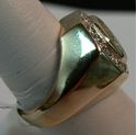 Picture of 14K GOLD MENS RING SZ- 8 WITH DIAMONDS 12.5G