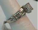 Picture of 14K WHITE GOLD WOMENS DIAMOND RING SZ-6.5 6.1G