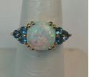 Picture of 10K YELLOW GOLD OPAL RING SZ-7 3.2G