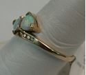 Picture of 10K YELLOW GOLD OPAL & DIAMOND RING SZ-7.25 1.5G