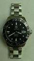 Picture of TAG HEUER MENS AQUARACER CALIBRE 5 STAINLESS STEEL BLACK DIAL WATCH SHORT BAND