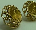 Picture of 14K GOLD COIN EARRINGS 15.2G