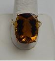 Picture of 10K YELLOW GOLD LIGHT BROWN STONE RING SZ-12.25 7.5G