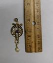Picture of ANTIQUE PENDANT 14K GOLD WITH AMETHYST AND PEARLS 2" 3.7G