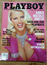 Picture of Playboy February 2001 Anna Nicole Smith, 19 Ways to Take off Her Panties 