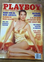 Picture of Vintage Playboy magazine May 1992 Miss America Eliabath Gracen, Michael Jordan
