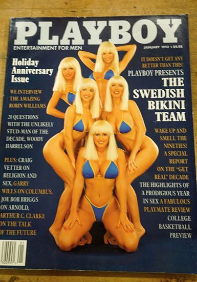 Picture of PLAYBOY January 1992 The Swedish Bikini Team 