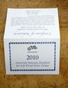 Picture of 2010 American Veterans Disabled For Life Commemorative Proof Silver Dollar  MINT