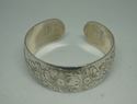 Picture of STERLING SILVER 925 S. KIRK AND SON FLOWER DESIGN BANGLE CUFF 38.2 GR