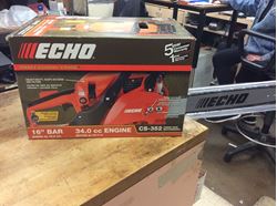 Picture of Echo professional grade 16” bar CS-352 34cc engine chain saw  new 