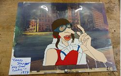 Picture of CRAZY SHAPIRO "HEY GOOD LOOKIN" 1978 ANIMATION CEL W BACKGROUND 13.5X10.5 GOOD CONDITION. COLLECTIBLE.