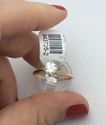 Picture of 14kt yellow gold ring size 6.5 1.9 gr with 0.60 pts carat round diamond 843726-2