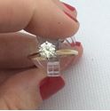 Picture of 14kt yellow gold ring size 6.5 1.9 gr with 0.60 pts carat round diamond 843726-2