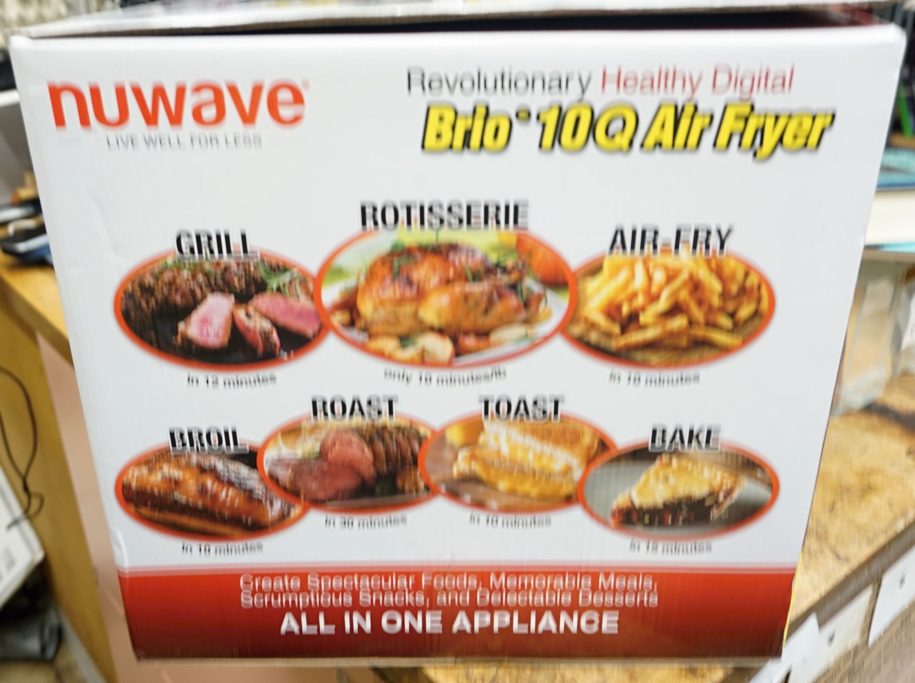 Nuwave Revolutionary Healthy Digital Brio 10QT Model 37101 Air