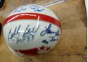 Picture of MINI HELMET AUTOGRAPHED, SIGNED BY 3 BOBBY BELL HOF 83; RON MIX HOF 1979; LANCE ALWORTH "BAMBIE" #19 HOF 78 . WITH COA; CASE. COLLECTIBLE. 