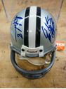 Picture of MINI HELMET SIGNED BY 3; TROY AIKMAN 8 ; EMMITT SMITH 22; 3RD SIGNATURE UNKNOWN DALLAS COWBOYS WITH COA. MINT CONDITION. COLLECTIBLE. RIDDELL MINI HELMET 