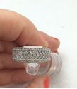 Picture of 10kt white gold fancy diamond band with 129 small round diamonds 0.50 carat 4.5 gr 847759-1 
