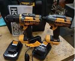 Picture of Bostitch 18V 1/2" Drill Driver & Impact Driver BTC400 BTC440 Set NEW.OUT OF BOX. 