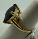 Picture of 14kt yellow gold ring size 7 with black stone total weight 8.6 gr. Pre owned. 846124-5.