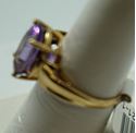 Picture of 10kt yellow gold ring with 14x10 amethyst size 7.25