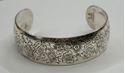 Picture of S KIRK AND SON FLOWER ENGRAVED BANGLE STERLING SILVER CUFF BRACELET .38.4 GRAM. VERY GOOD CONDITION. PRE OWNED. 852279. 