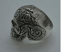 Picture of STERLING SILVER  925 SKULL RING  SIZE 8.25 21GR  VERY GOOD CONDITION. PRE OWNED.