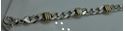 Picture of STERLING SILVER BRACELET 9 INCHES WITH 10KT GOLD ELEMENTS 33.5 GR 845565-2 