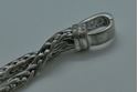 Picture of STERLING SILVER DOUBLE LINK BRACELET 8 INCHES WITH DIAMOND LOCK (10 DIAMONDS 0.10PTS ) 31.3 GR 841726-1 