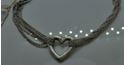 Picture of STERLING SILVER BRACELET 7,5 INCH LONG WITH HEART . BEAUTIFUL. 14.6 GR 840541-5 