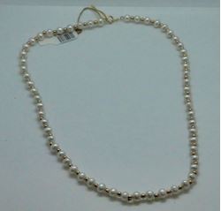 Picture of 14KT YELLOW NECKLACE WITH 4MM PEARLS AND GOLD BALLS IN BETWEEN 18 INCHES LONG 13.1GR PRE OWNED VERY GOOD CONDITION 816096-3