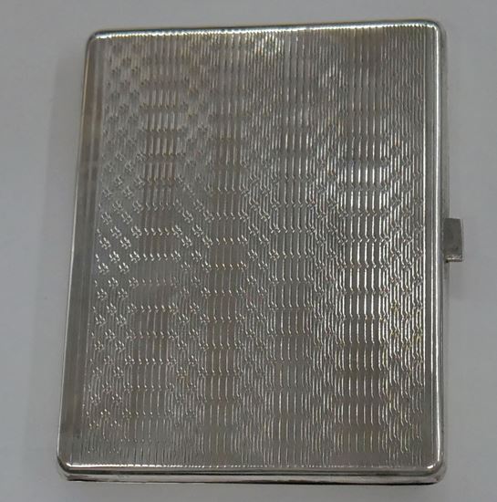 Picture of STERLING SILVER 800 CIGARETTE CASE 54.9 GRAMS 3.5 X 3 VINTAGE. VERY GOOD CONDITION.