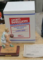 Picture of Sports Impressions Figurine Larry Bird Boston Celtics 2111/2500 with COA 1989. with box, extra stand. please look at all the pictures.