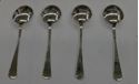 Picture of Set of 4 Sterling Silver Soup Spoons Gorham Silver 155.5 grams. pre owned. very good condition. 