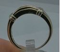 Picture of 10KT YELLOW GOLD MEN'S RING SIZE 10.75 ;6.5 GRAMS;7 PRINCESS CUT DIAMONDS 0.25 CARAT.  PRE OWNED. VERY GOOD CONDITION. 851900-1.