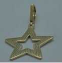Picture of 10kt yellow gold pendant "Star" with round diamonds (1.5 carat ) 4.1 grams. pre owned. very good condition. 850295-2.