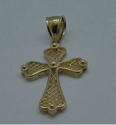 Picture of 10kt yellow gold pendant cross 3.9 grams 841411-1
