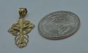 Picture of 14kt yellow gold cross with words " It was then that i carried you" 2.8 grams 835992-1