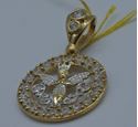 Picture of 10kt yellow gold pendant with angel ( czs ) 3.1 grams 851832-2