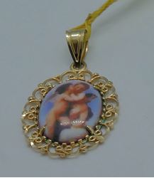 Picture of 14kt yellow gold religious pendant 2.4 grams 848034-2 