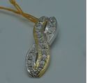 Picture of 14kt two tone gold pendant 2.4 grams with 15 diamonds 730375-1