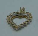 Picture of 10kt yellow gold diamond heart 1.8 grams with 20 round diamonds 0.12ctw 816054-2