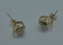 Picture of 10kt yellow gold earrings cluster style with diamonds 2.6 grams 855572-1