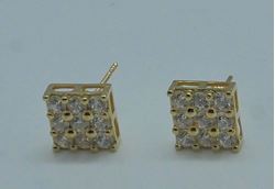Picture of 14kt yellow gold earrings with czs 1.6 grams 847427-2